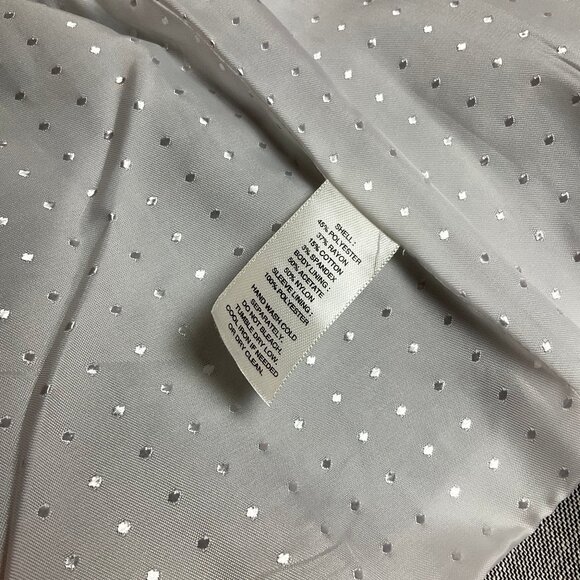 WHBM NWT Quality Detailed Blazer Jacket Sz 14 Gray *Coupon Eligible* Orig $158 - Picture 12 of 13
